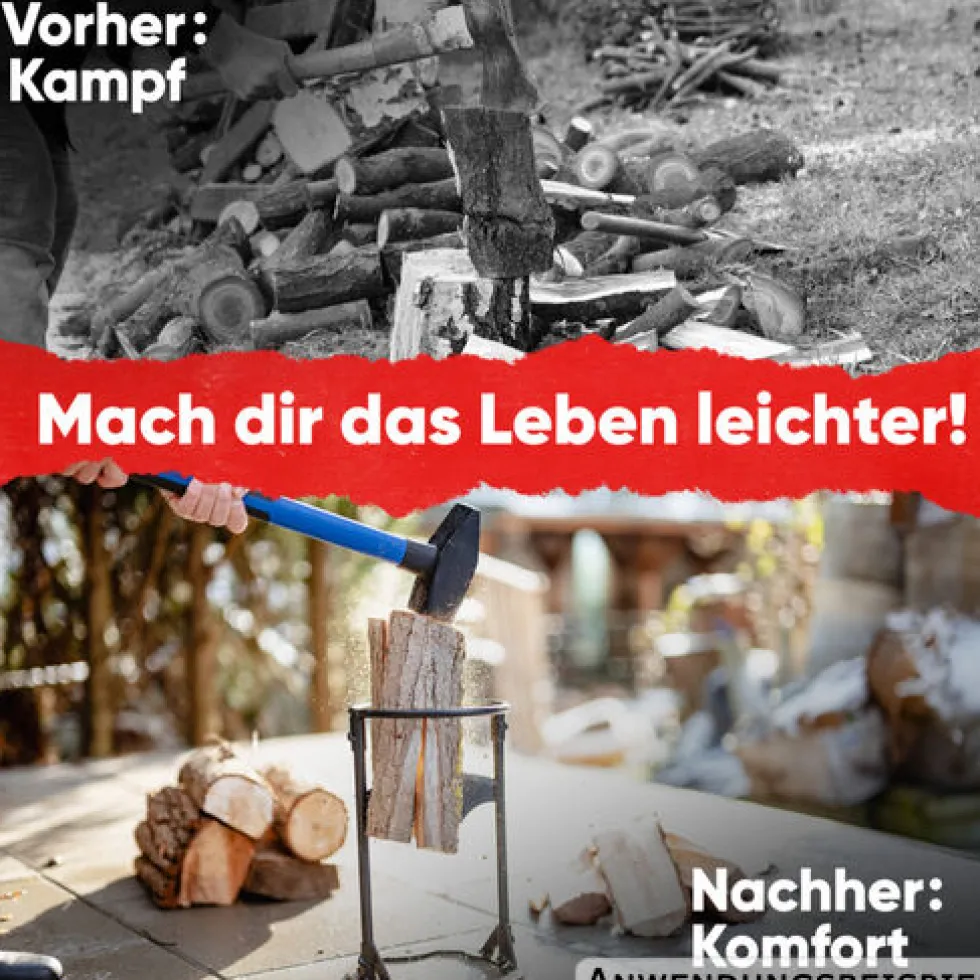 Feuergraf Holzspalter mit Klingenschärfer