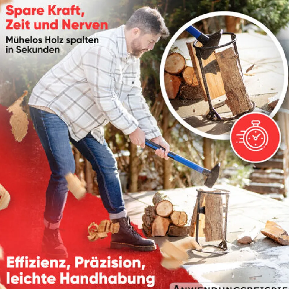 Feuergraf Holzspalter mit Klingenschärfer
