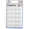 Filzgleiter Ø20 mm 20 Stück selbstklebend rund in weiß