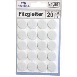 Filzgleiter Ø20 mm 20 Stück selbstklebend rund in weiß