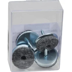 Filzgleiter-Set 4 Stück 28 mm in Weiß aufschraubbar
