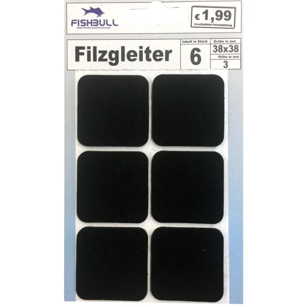Filzgleiter 38x38mm 6er-Set