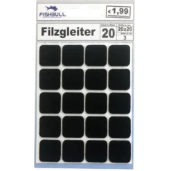 Filzgleiter 20x20mm 20er-Set schwarz