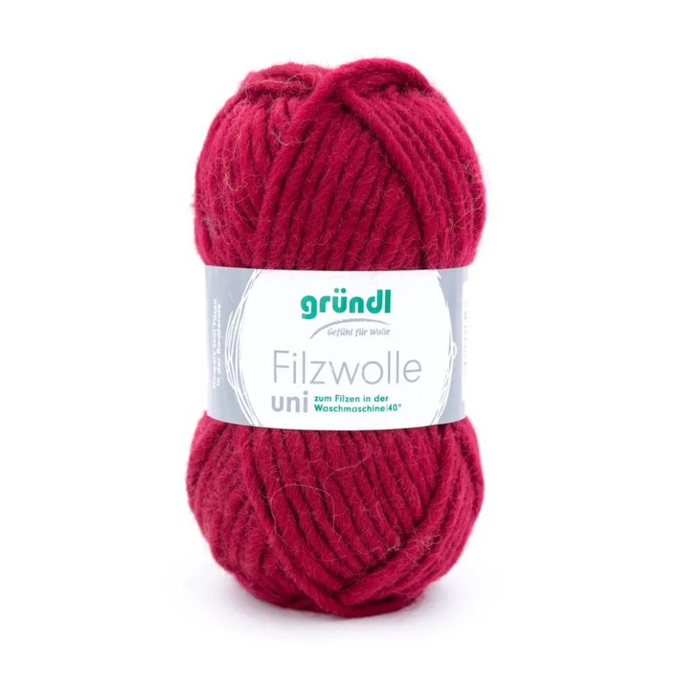 Filzwolle Color 50 g bordeaux
