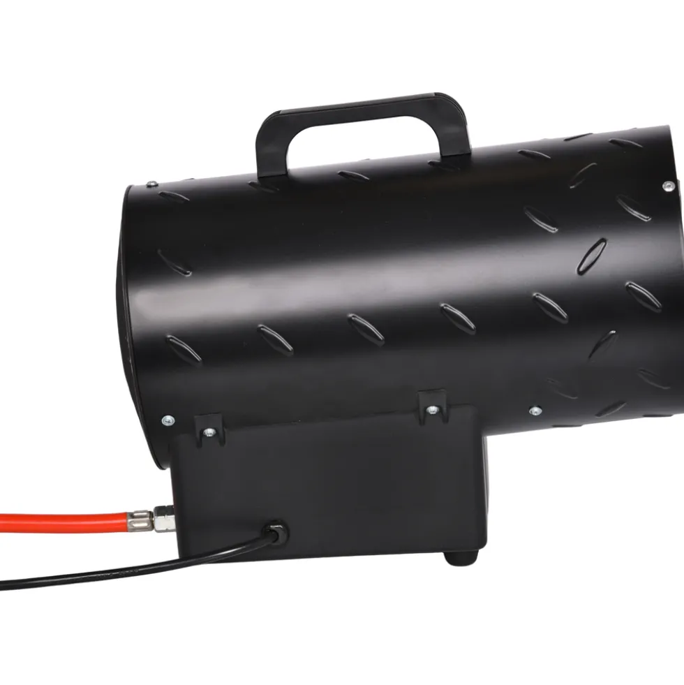 FIREFIX Gas-Heizgebläse BoostLine 15 kW Edelstahl schwarz