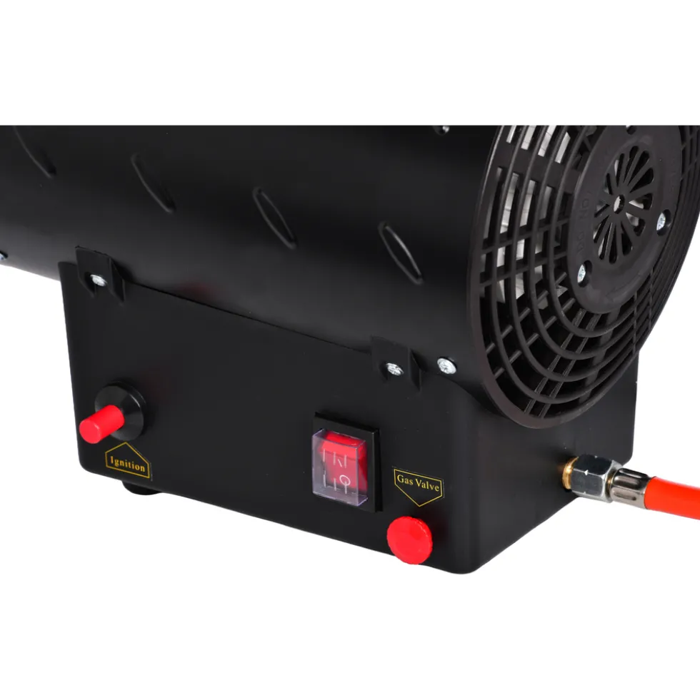 FIREFIX Gas-Heizgebläse BoostLine 15 kW Edelstahl schwarz