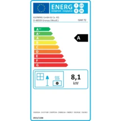 FIREFIX® Küchenherd "ISAR 72" Stahl, schwarz emailiert