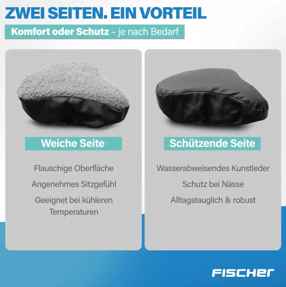 FISCHER Fahrrad Satteldecke Universal, wendbar