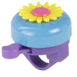 FISCHER Kinder Fahrrad Glocke Blume, mehrfarbig