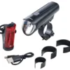 FISCHER LED-Akku-Fahrradbeleuchtungsset 45 Lux, small-box