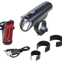 FISCHER LED-Akku-Fahrradbeleuchtungsset 45 Lux, small-box