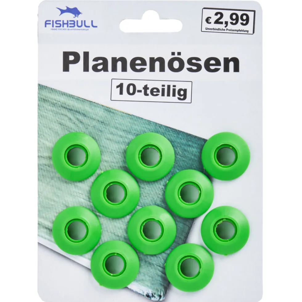 FISHBULL Planenösen rund 10 Stück aus Kunststoff