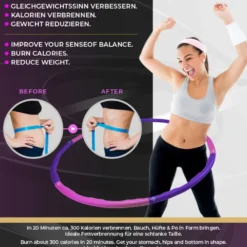 Fitness-Reifen Macacor in Lilapink, inklusive Zubehör