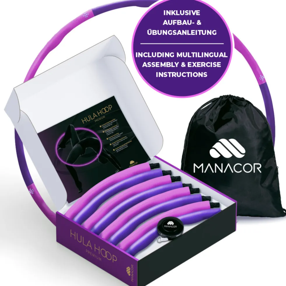Fitness-Reifen Macacor in Lilapink, inklusive Zubehör