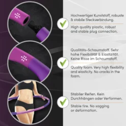 Fitness-Reifen Macacor in Lilapink, inklusive Zubehör