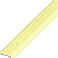 Flach-Abschluss-Profil Aluminium eloxiert 1000 x 30 x 5 mm messingfarben gelocht