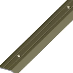 Flach-Abschluss-Profil Aluminium eloxiert 1000 x 30 x 5 mm bronzefarben gelocht