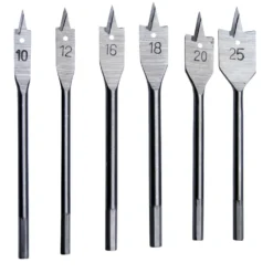Flachfräsbohrer 6tlg. Satz 10-25mm Bohrersatz Bohrer