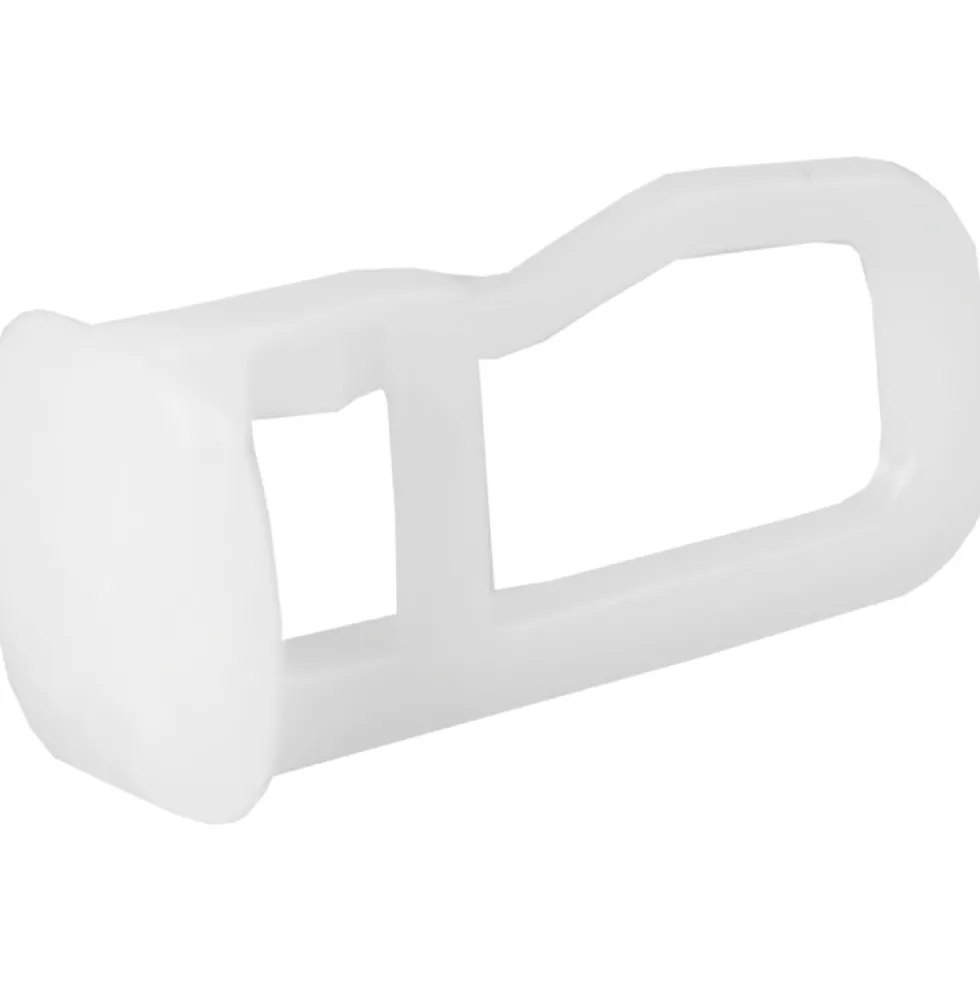 Flachkopf Gardinengleiter Kopf eckig 11 x 10 mm, weiß 50 Stück