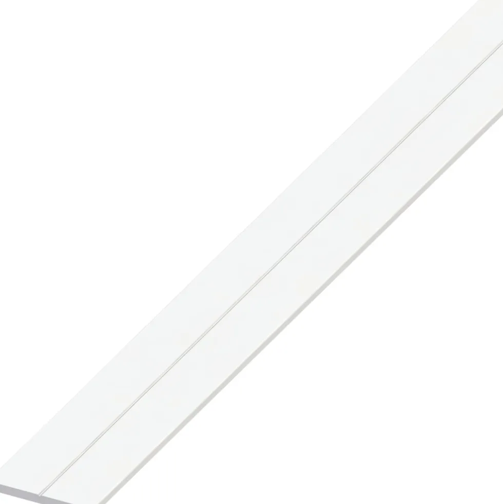 Flachstange PVC 1000 x 15,5 x 2 mm weiß