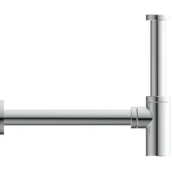 Flaschensiphon 1-1/4"x32mm verchromt Siphon Wandrohr Tauchrohr