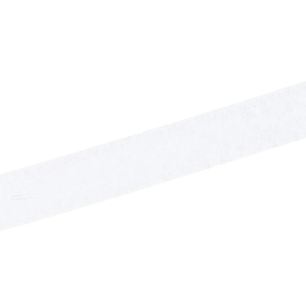 Flauschband selbstklebend 20 mm weiß, Klettband Meterware