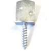 Flechtzaunbeschlag 35 x 30 x 40 mm L-Form aus verzinktem Metall