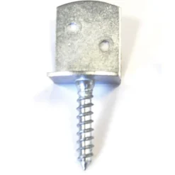 Flechtzaunbeschlag 35 x 30 x 40 mm L-Form aus verzinktem Metall