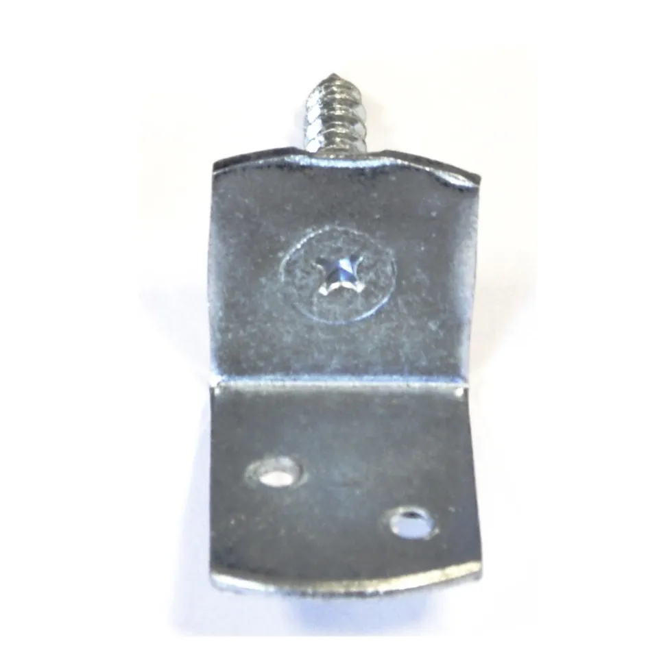 Flechtzaunbeschlag 35 x 30 x 40 mm L-Form aus verzinktem Metall