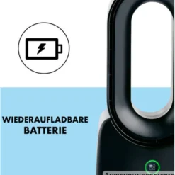 Flügelloser USB-Tischventilator schwarz