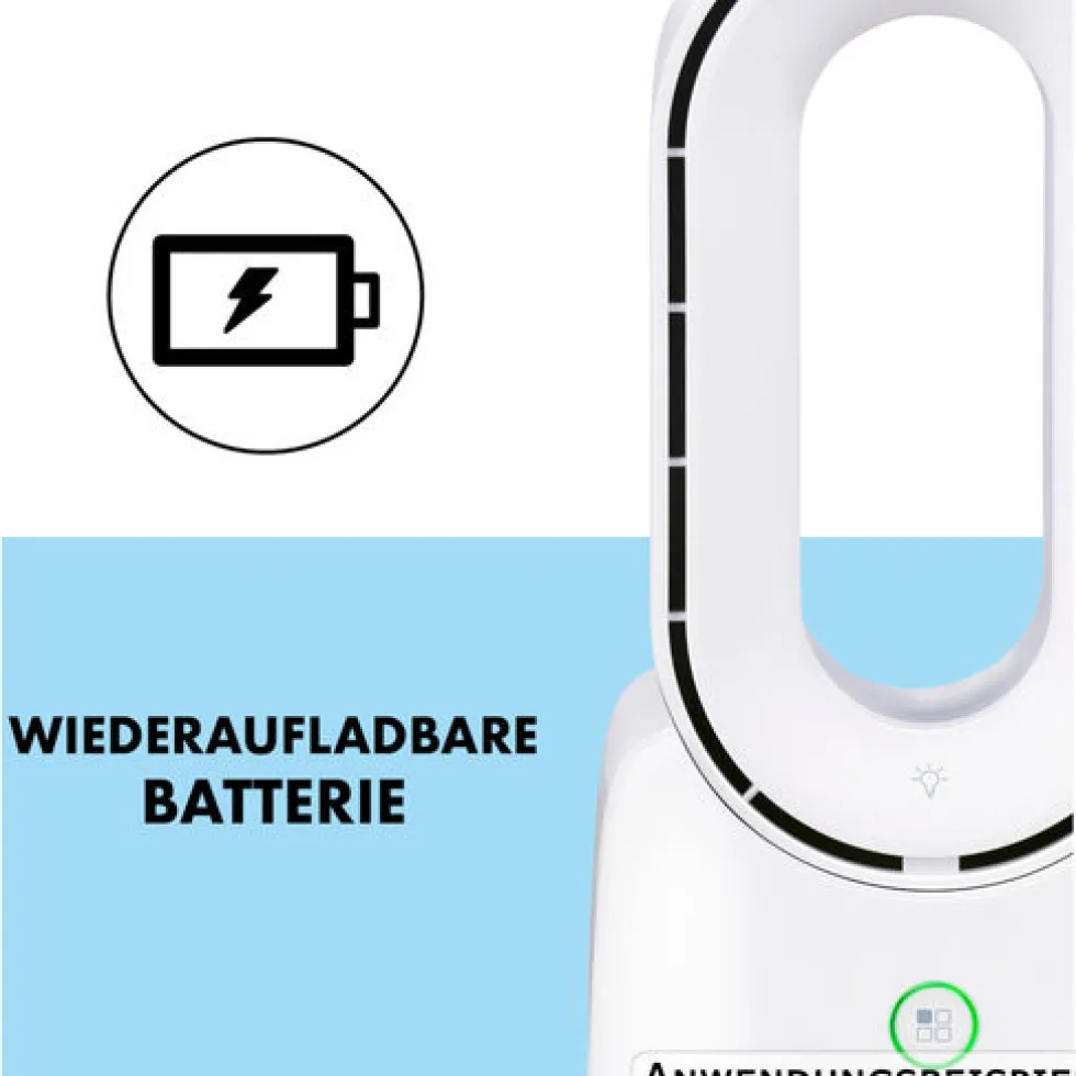 Flügelloser USB-Tischventilator weiß