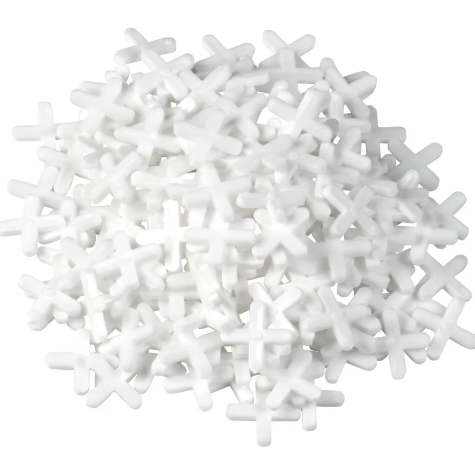 Fliesenkreuz 4 mm 250 Stück aus Kunststoff in weiß
