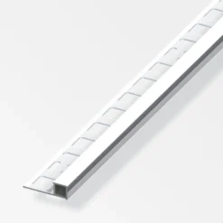 Fliesenprofil Quadrat Aluminium 2500 x 10 x 19,5 mm Chromoptik