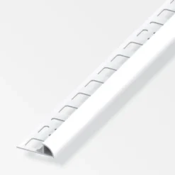 Fliesenprofil Viertelkreis PVC 2500 x 8 x 19,5 mm brillantweiß