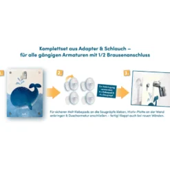 Fredis Kinderdusche Motiv ''Wal''