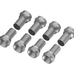 F-Stecker 7 mm, schraubbar, 8 Stück