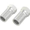 F-Stecker 6,5 mm schraubbar 2 Stück