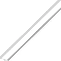 Fugenabdeck-Profil Aluminium eloxiert 1000 x 14 x 6 mm Chromoptik
