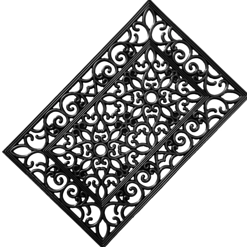 Fußmatte Belvilla 60x40 cm aus Gummi mit Ornament