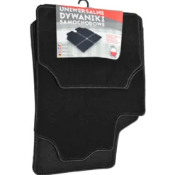 Fußmatten Set Velour 4-teilig in Schwarz