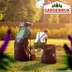 GARDEBRUK® Häcksler 2400 W mit zwei 50-Liter-Fangbeuteln