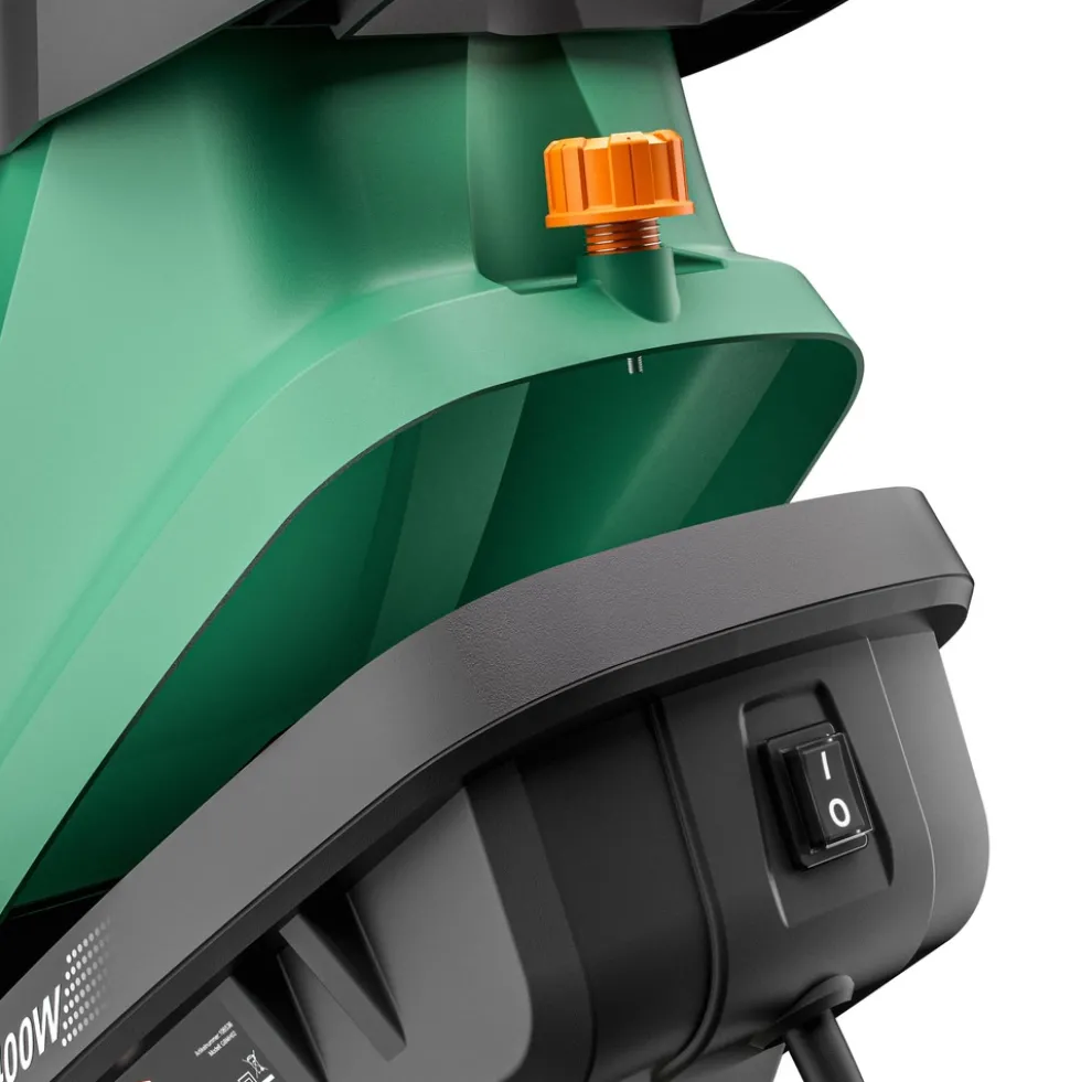 GARDEBRUK® Häcksler 2400 W mit zwei 50-Liter-Fangbeuteln