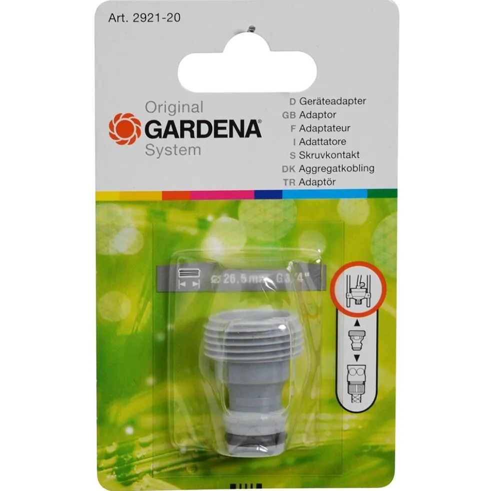 GARDENA Geräteadapter 3/4"26,5mm Kunststoff