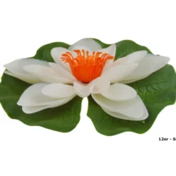 GARDENA Seerose Kunststoff Ø13 cm weiß, 12 Stück - B-Ware