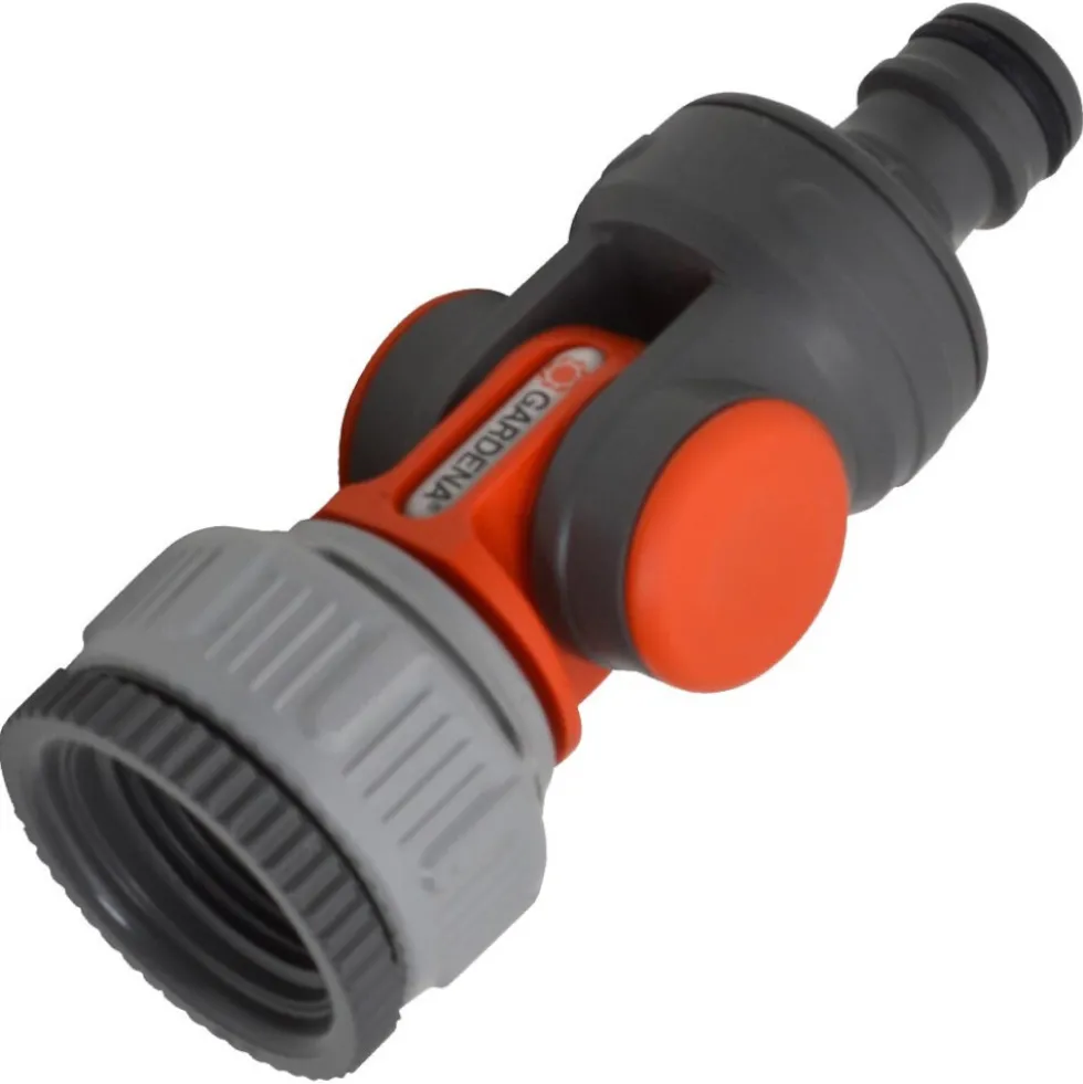 GARDENA Winkel-Hahnverbinder für 1 Zoll und 3/4 Zoll Wasserhahn
