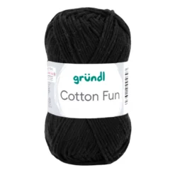 Garn Cotton Fun 50 g schwarz