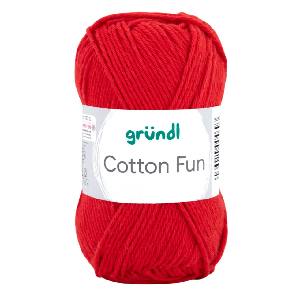 Garn Cotton Fun 50 g signalrot