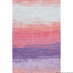 Garn Cotton Quick 100 g, creme-rosa-lila-flieder