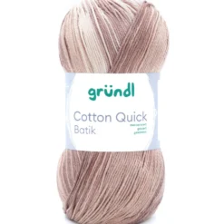 Garn Cotton Quick 100 g, natur-braun-beige
