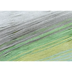 Garn Cotton Quick 100 g, natur-türkis-gelb-grün